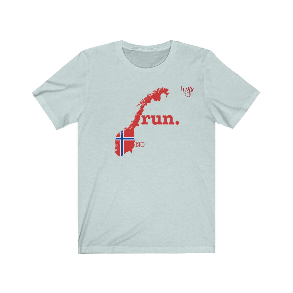 Run Norway Men's / Unisex T-Shirt (Flag)