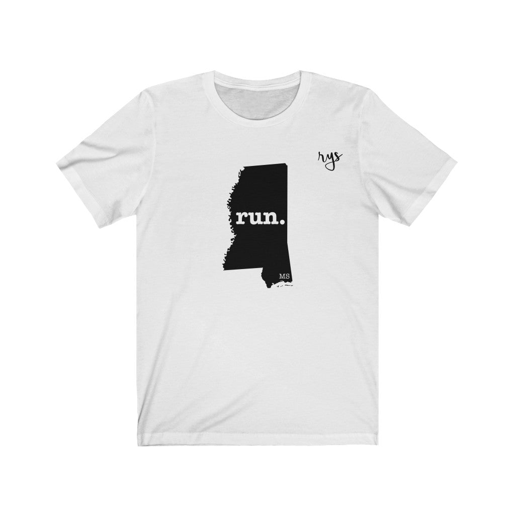 Run Mississippi Men's / Unisex T-Shirt (Solid)