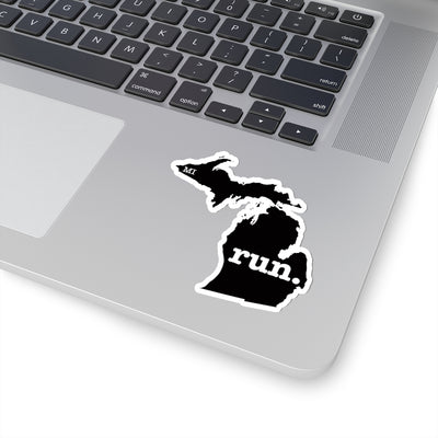 Run Michigan Stickers (Solid)