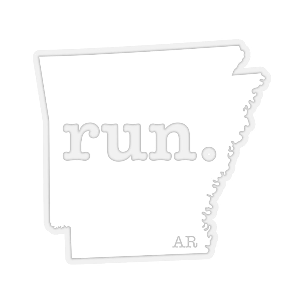 Run Arkansas Stickers (Solid)