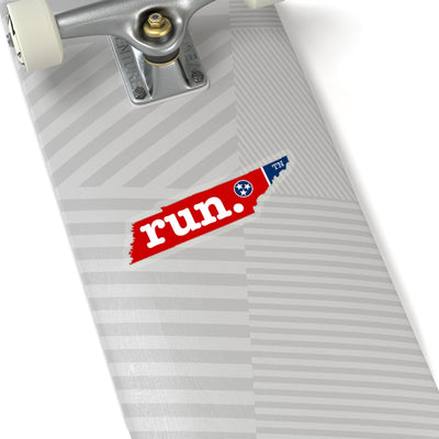 Run Tennessee Stickers (Flag)