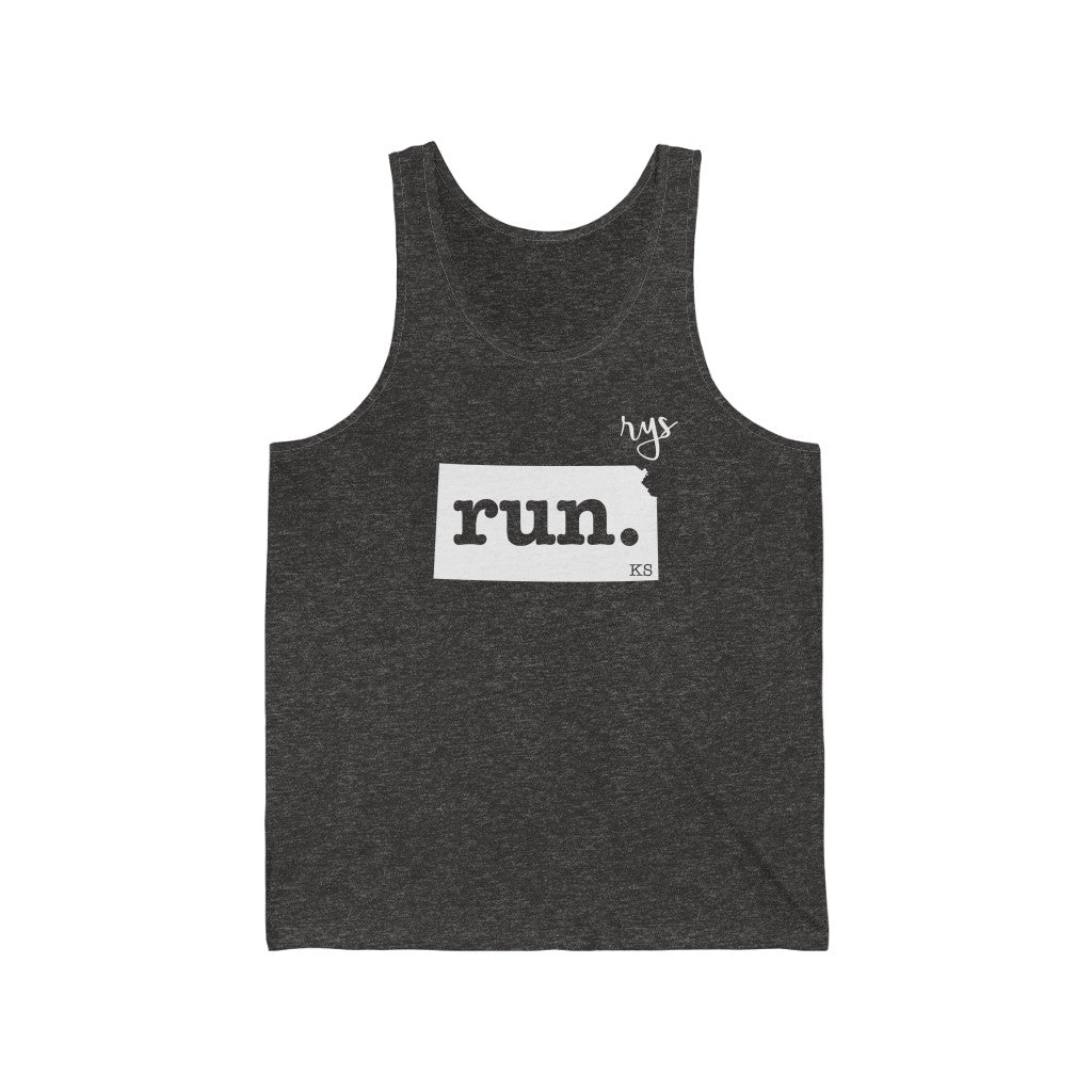 Run Kansas Men's / Unisex Tank Top (Solid)