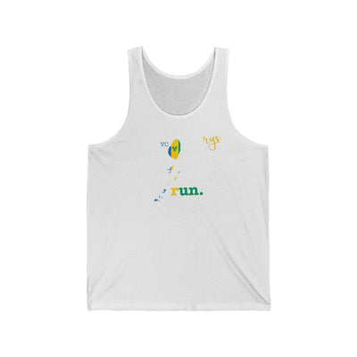 Run Saint Vincent Grenadines Men's / Unisex Tank Top (Flag)