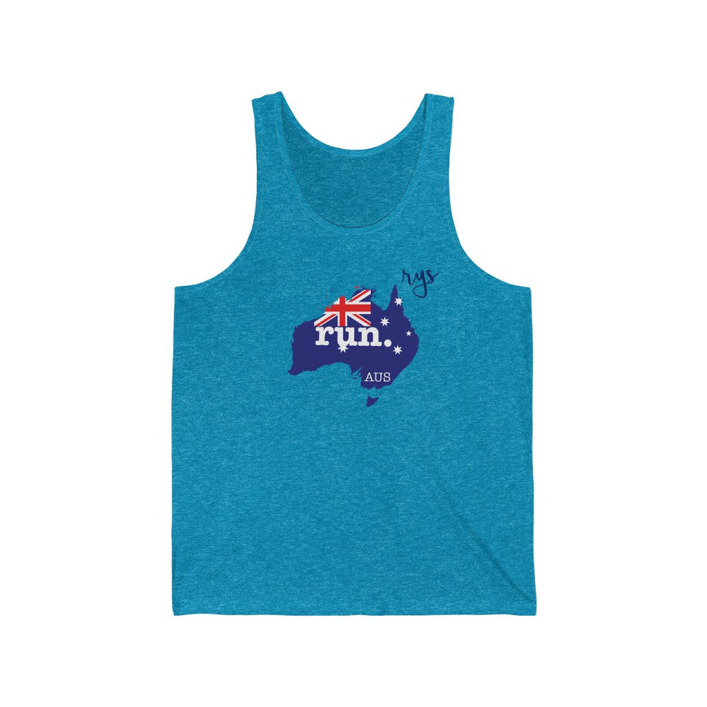 Run Australia Men's / Unisex Tank Top (Flag)