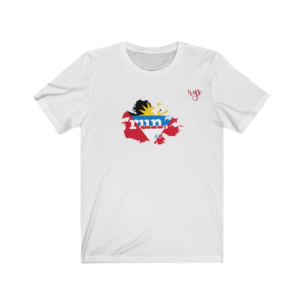 Run Antigua Barbuda Men's / Unisex T-Shirt (Flag)