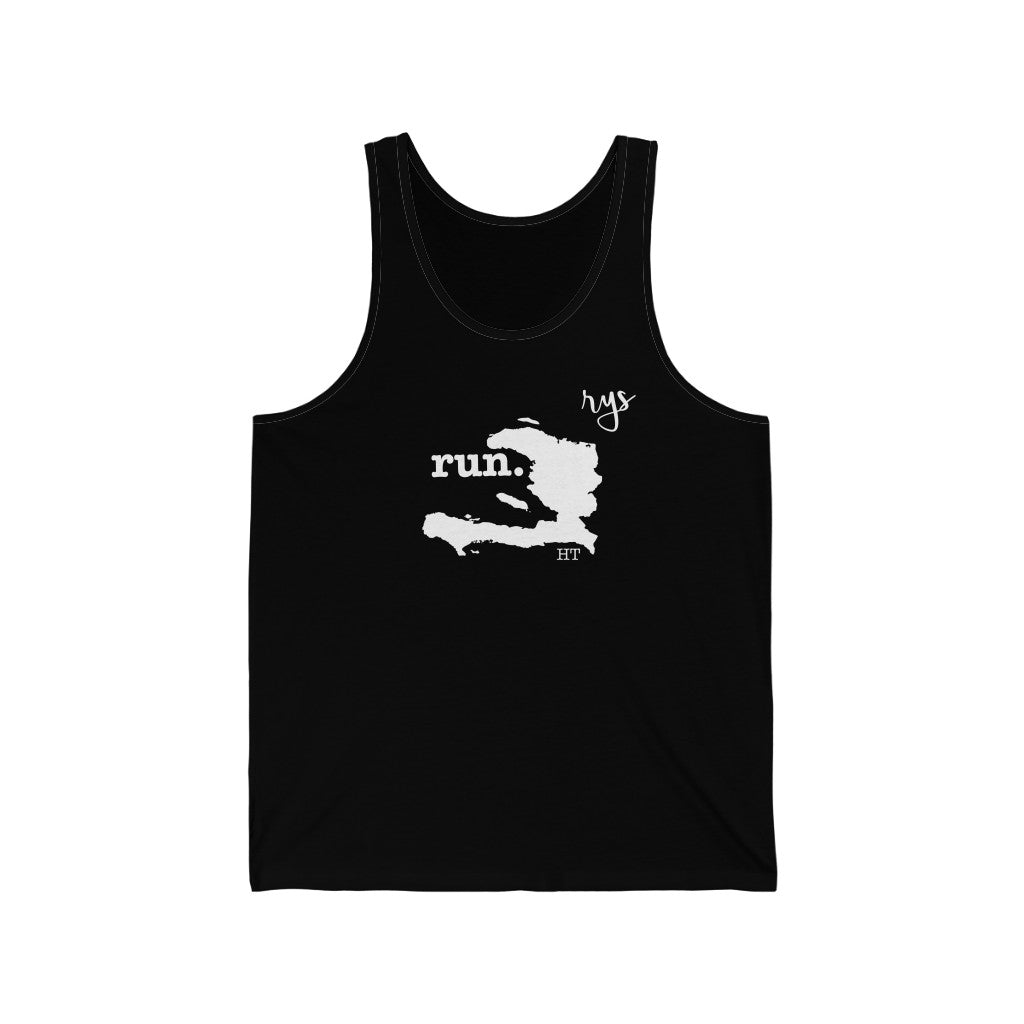 Run Haiti Men's / Unisex Tank Top (Solid)