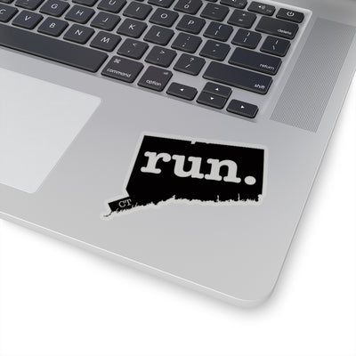 Run Connecticut Stickers (Solid)