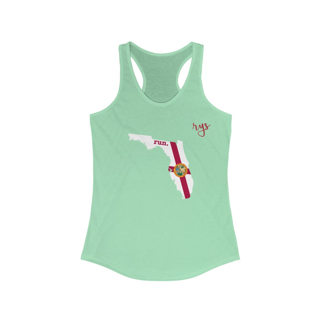 Run Florida Women's Racerback Tank (Flag)