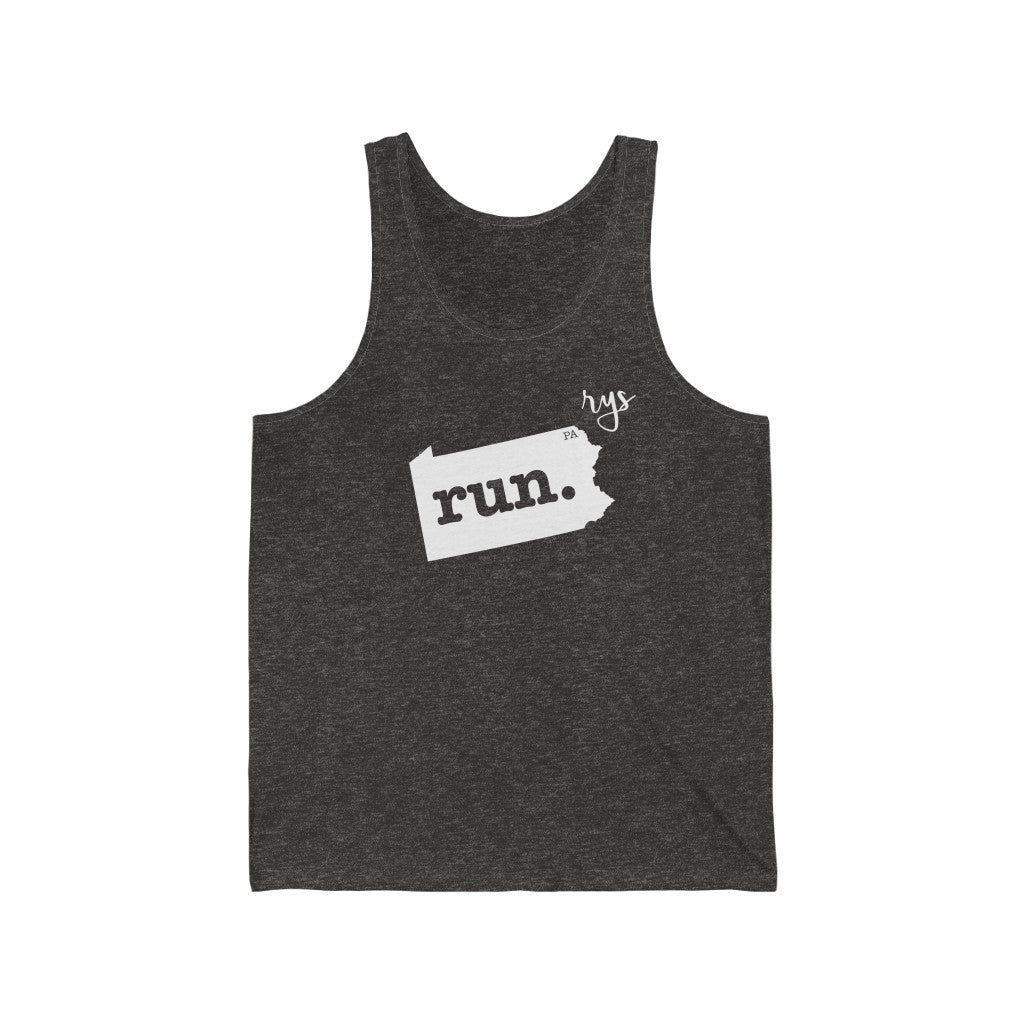 Run Pennsylvania Men's / Unisex Tank Top (Solid)