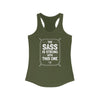 Sass Is Strong Women's Racerback Tank