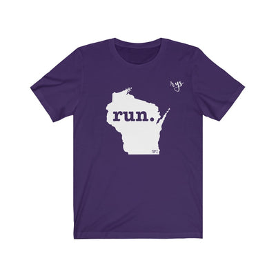 Run Wisconsin Men's / Unisex T-Shirt (Solid)