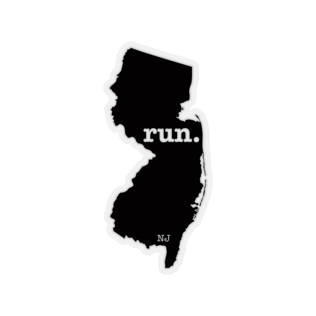 Run New Jersey Stickers(Solid)