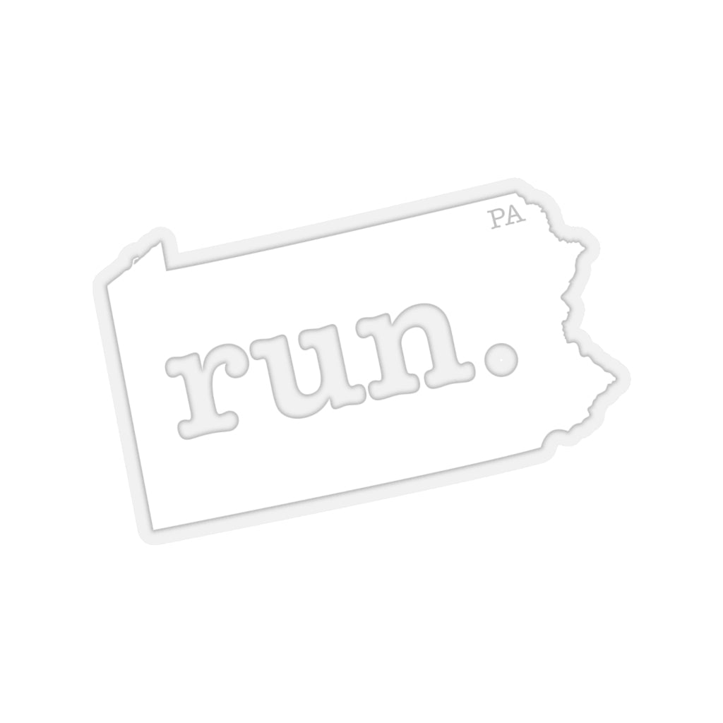 Run Pennsylvania Stickers (Solid)