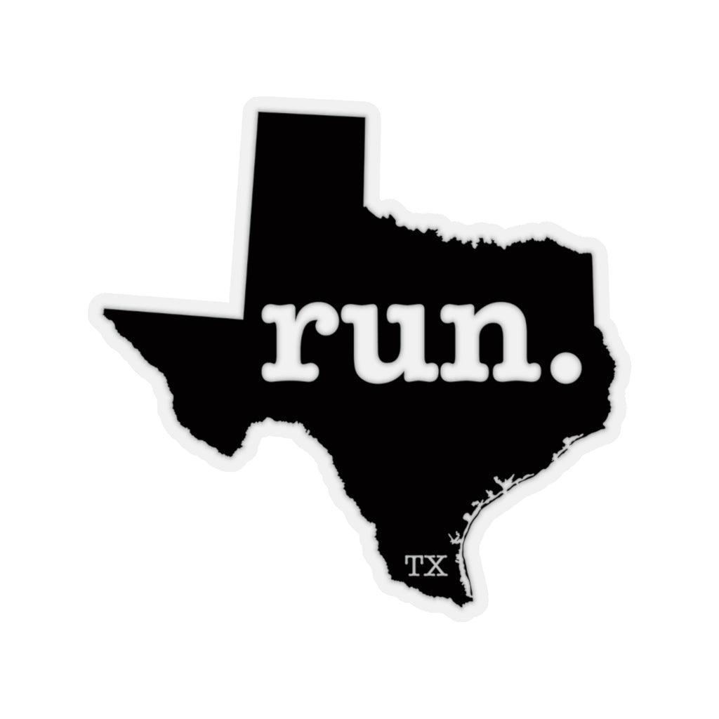 Run Texas Stickers (Solid)