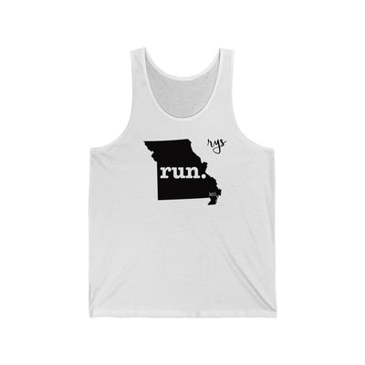 Run Missouri Men's / Unisex Tank Top (Solid)