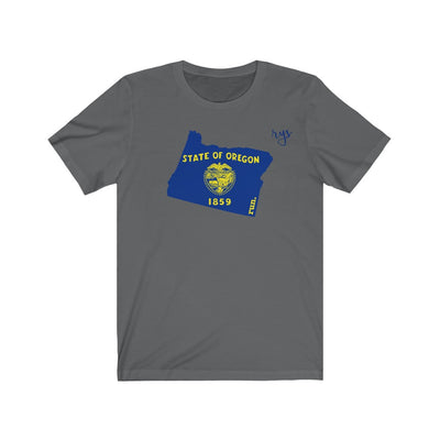 Run Oregon Men's / Unisex T-Shirt (Flag)