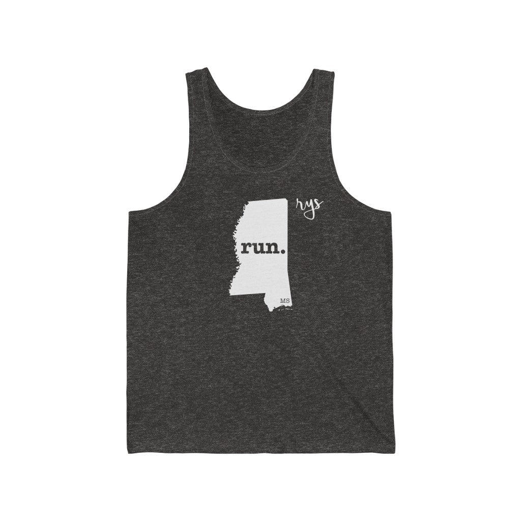 Run Mississippi Men's / Unisex Tank Top (Solid)