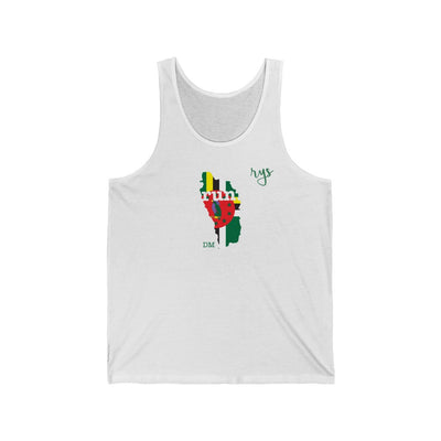 Run Dominica Men's / Unisex Tank Top (Flag)