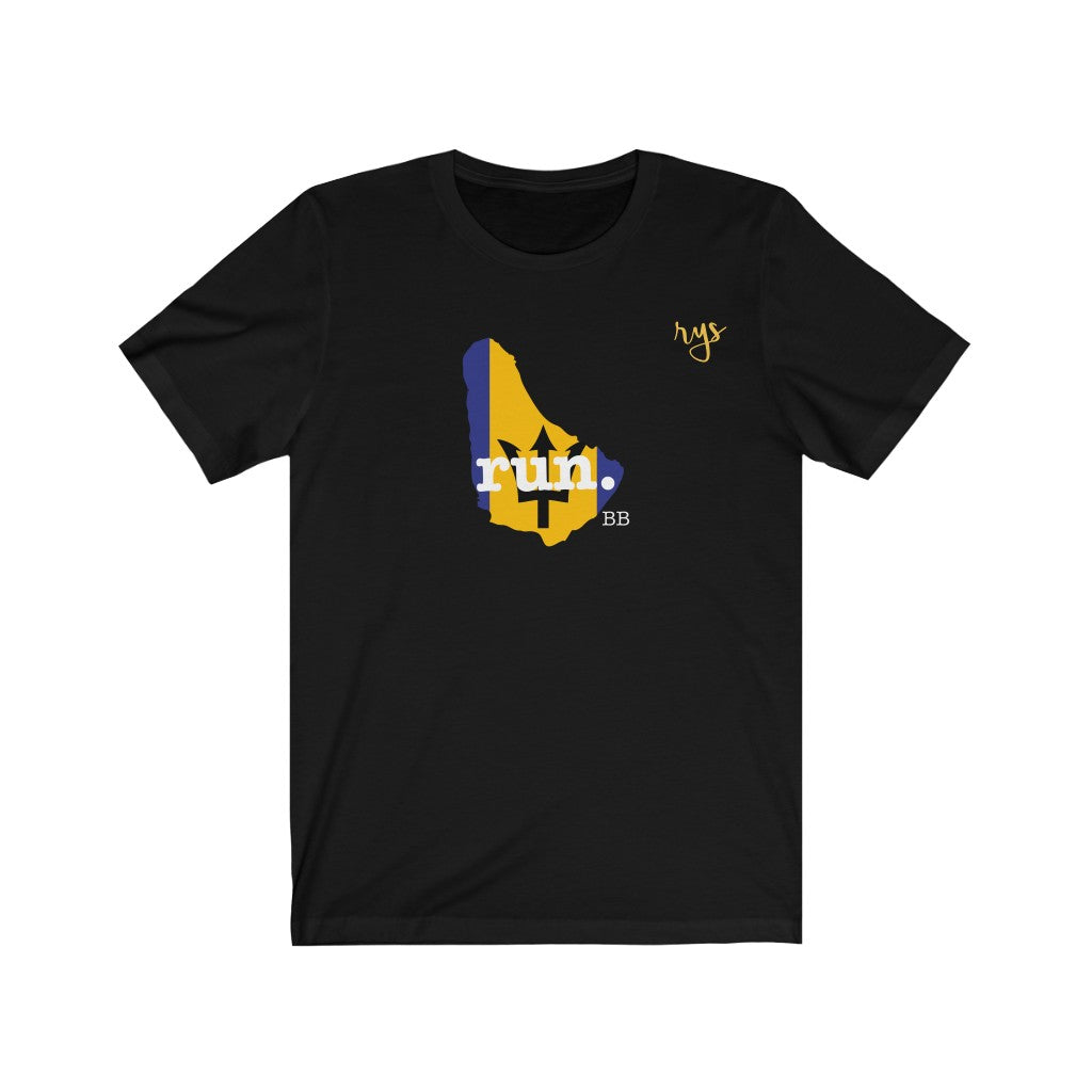 Run Barbados Men's / Unisex T-Shirt (Flag)