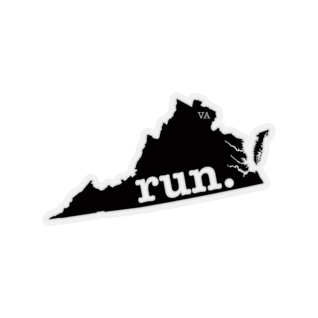 Run Virginia Stickers (Solid)