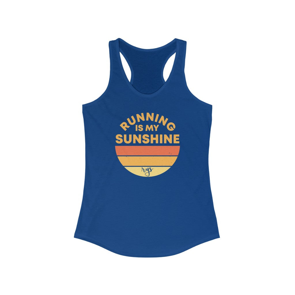 Running Is My Sunshine Women's Racerback Tank
