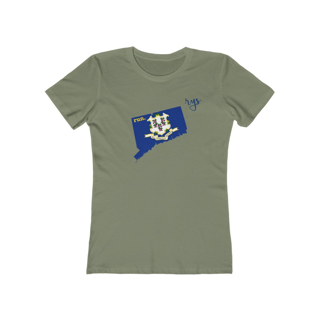 Run Connecticut Women’s T-Shirt (Flag)