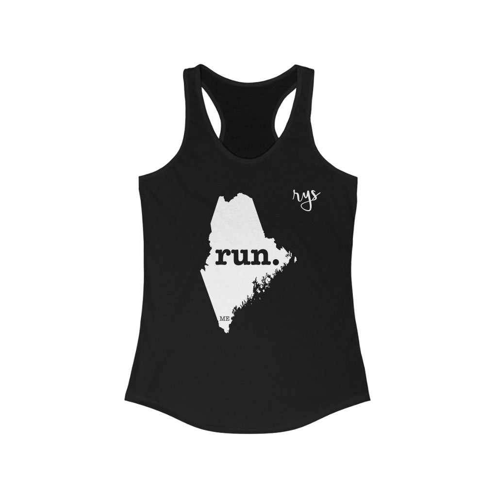 Run Maine Women's Racerback Tank (Solid)