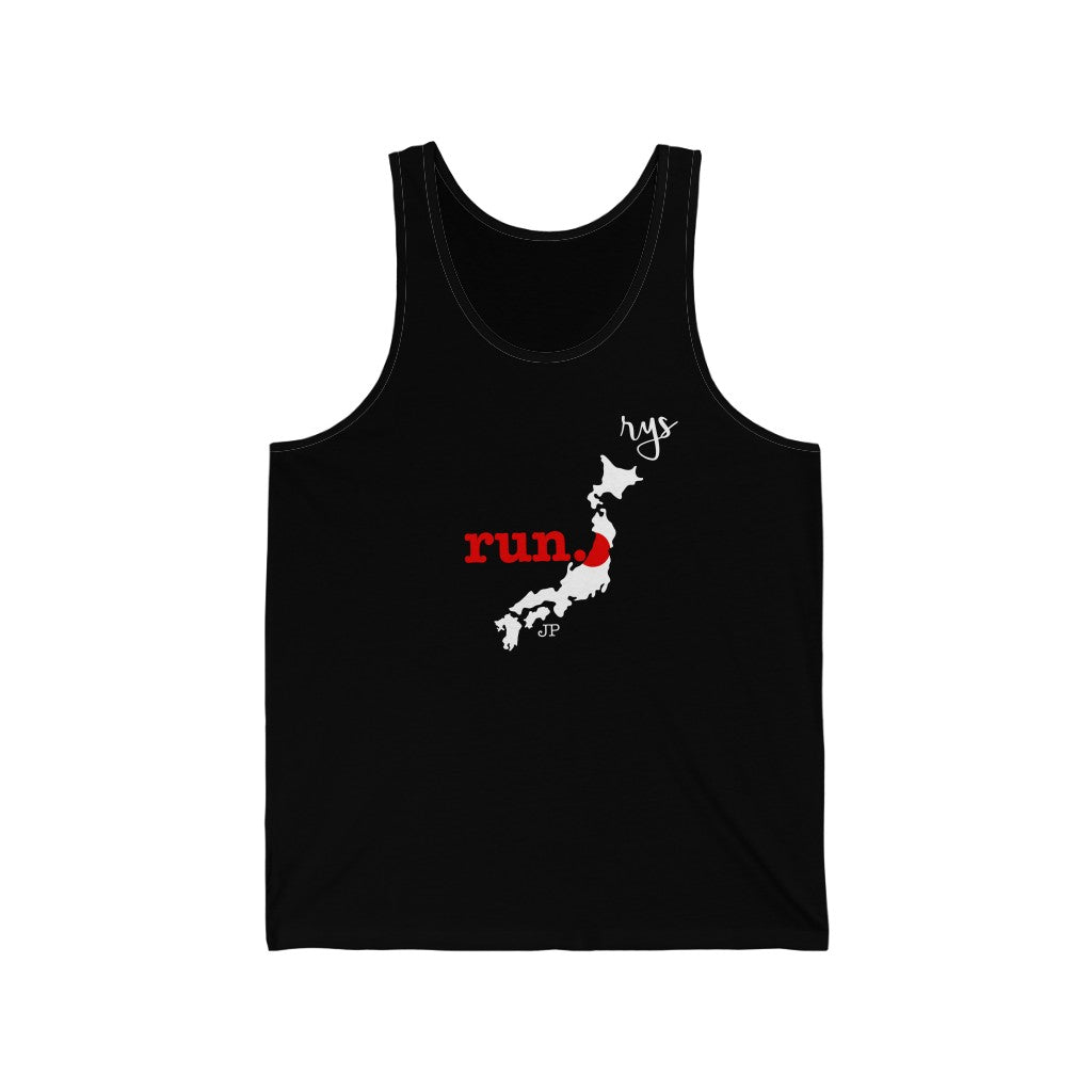 Run Japan Men's / Unisex Tank Top (Flag)