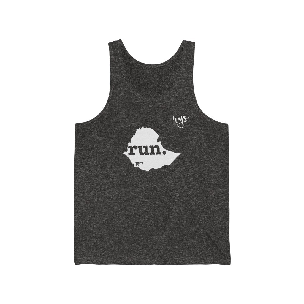 Run Ethiopia Men's / Unisex Tank Top (Solid)