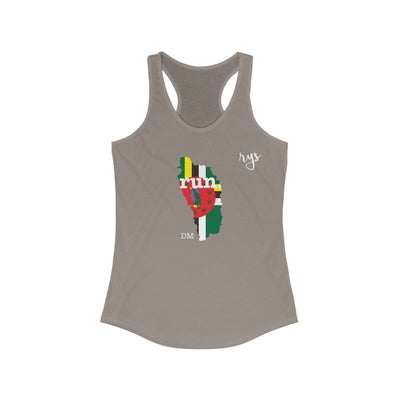 Run Dominica Women's Racerback Tank (Flag)