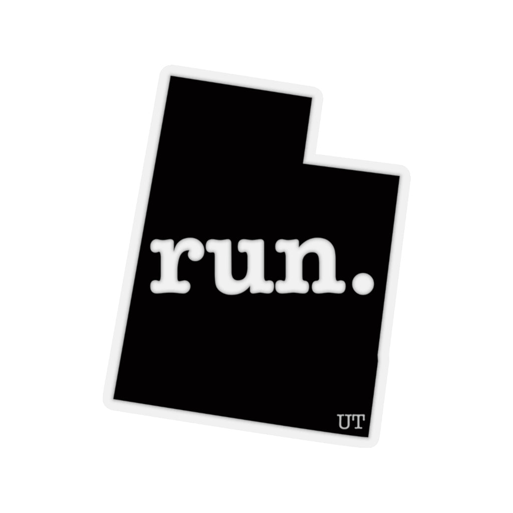 Run Utah Stickers (Solid)