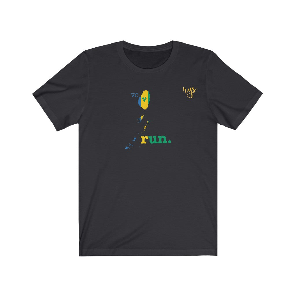 Run Saint Vincent Grenadines Men's / Unisex T-Shirt (Flag)