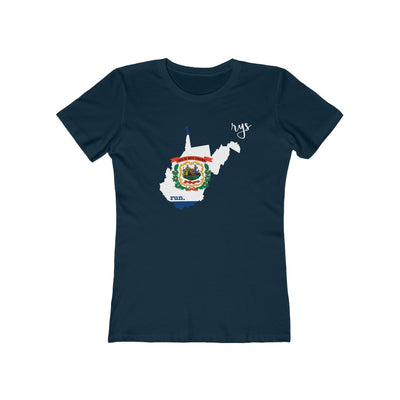 Run West Virginia Women’s T-Shirt (Flag)