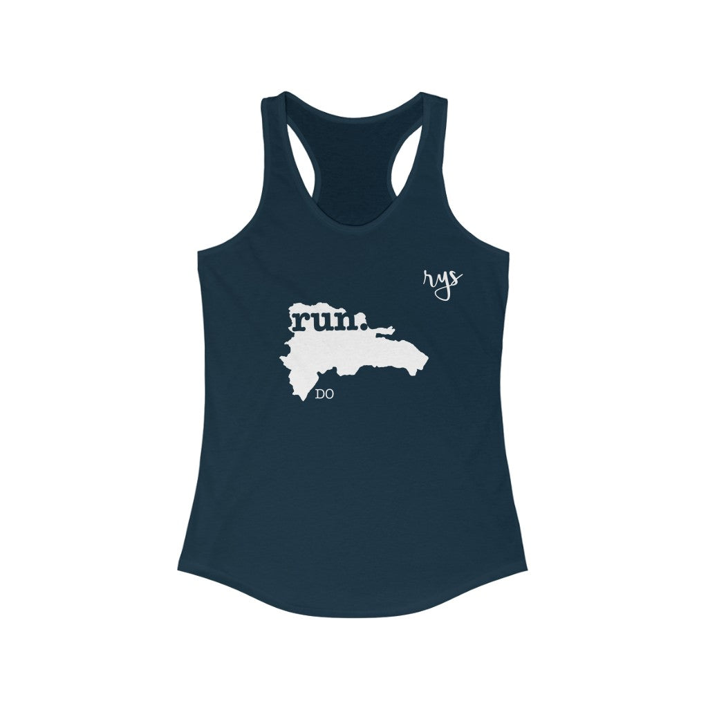 Run Dominican Republic Women's Racerback Tank (Solid)