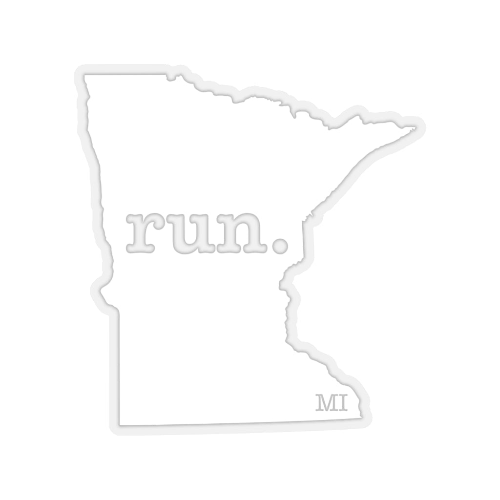 Run Minnesota Stickers (Solid)