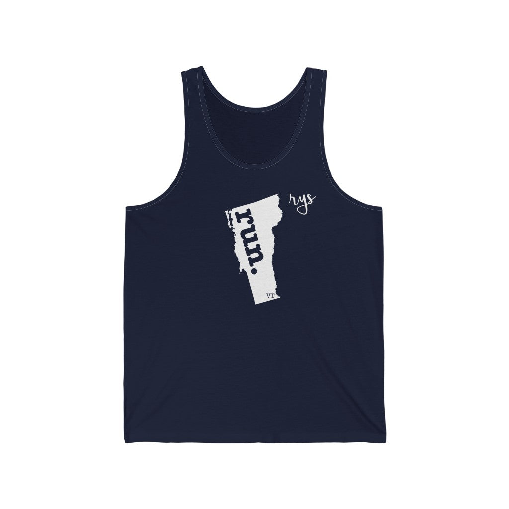 Run Vermont Men's / Unisex Tank Top (Solid)