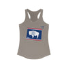 Run Wyoming Women's Racerback Tank (Flag)