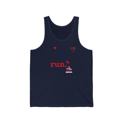 Run Hawaii Men's / Unisex Tank Top (Flag)