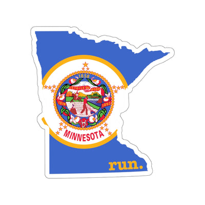 Run Minnesota Stickers (Flag)