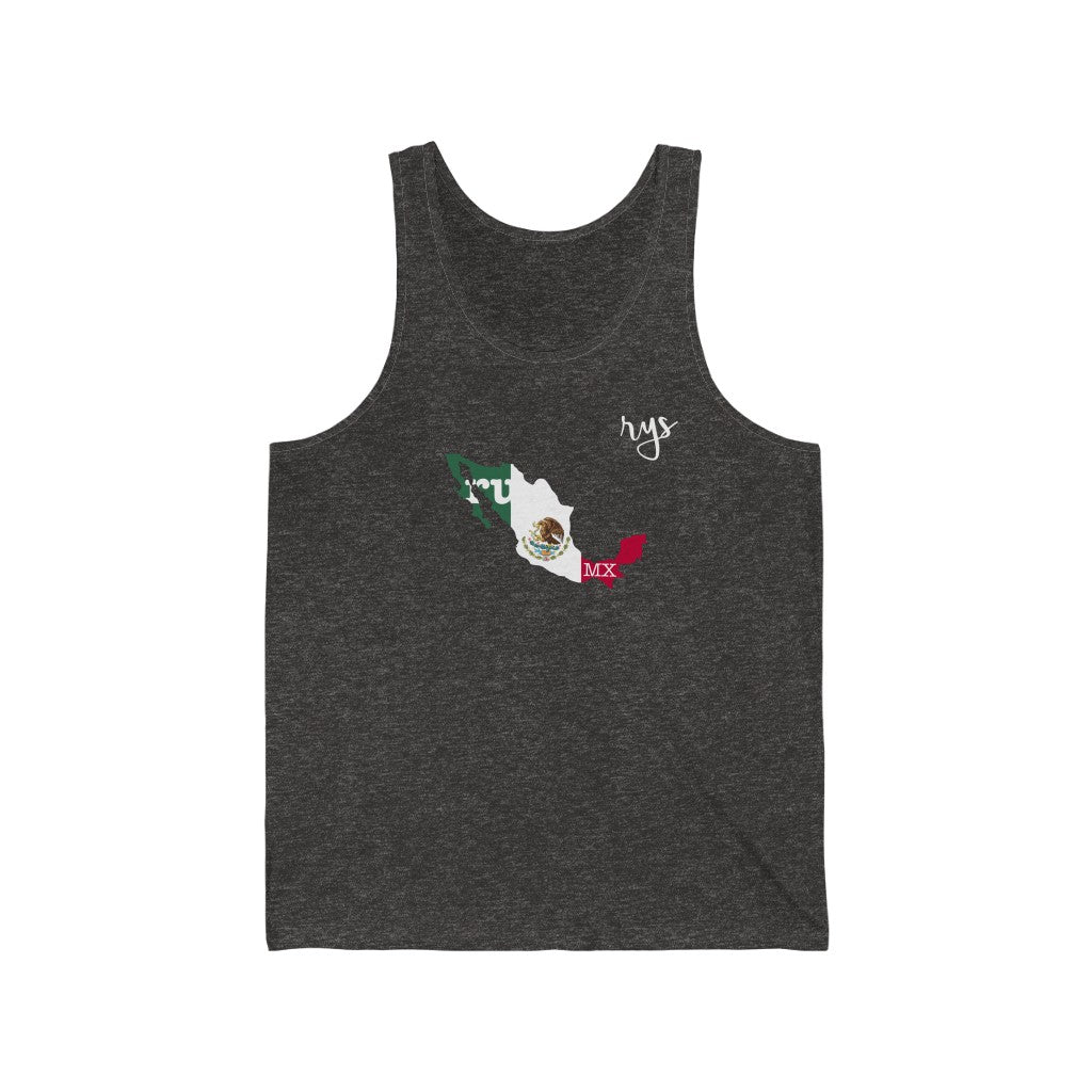 Run Mexico Men's / Unisex Tank Top (Flag)