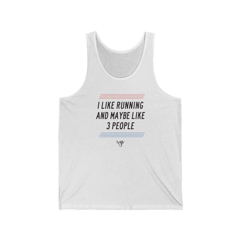 Running And 3 People Men's / Unisex Tank Top