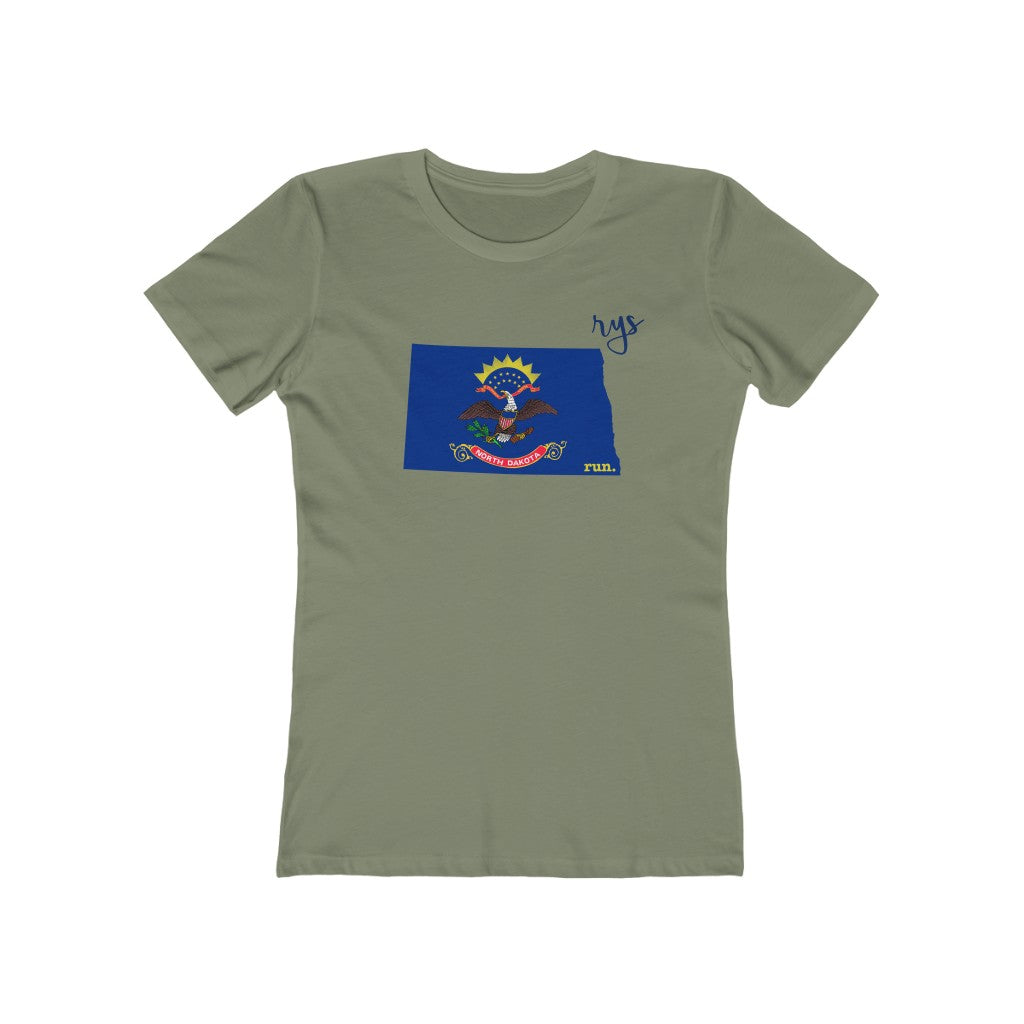 Run North Dakota Women’s T-Shirt (Flag)