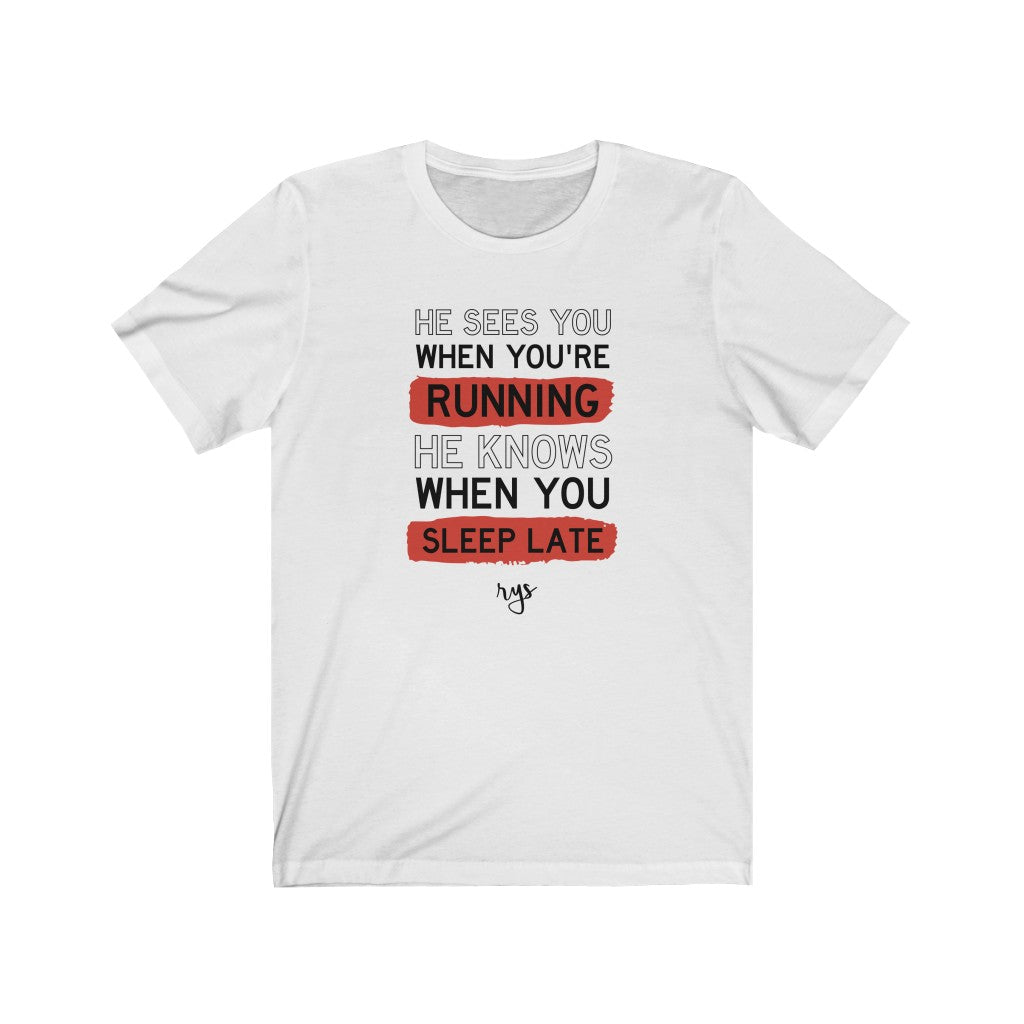 Santa Knows Men's / Unisex T-Shirt