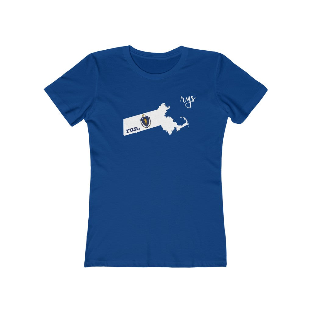 Run Massachusetts Women’s T-Shirt (Flag)
