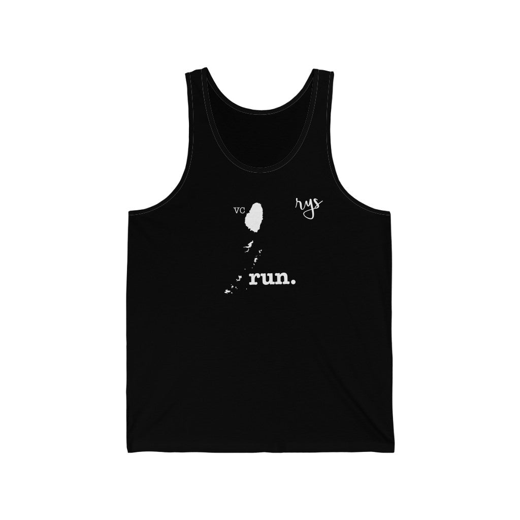 Run Saint Vincent Grenadines Men's / Unisex Tank Top (Solid)