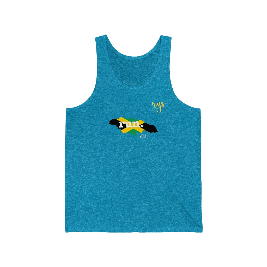 Run Jamaica Men's / Unisex Tank Top (Flag)