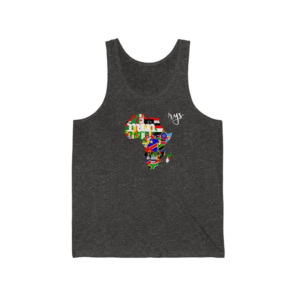 Run Africa Men's / Unisex Tank Top (Flag)