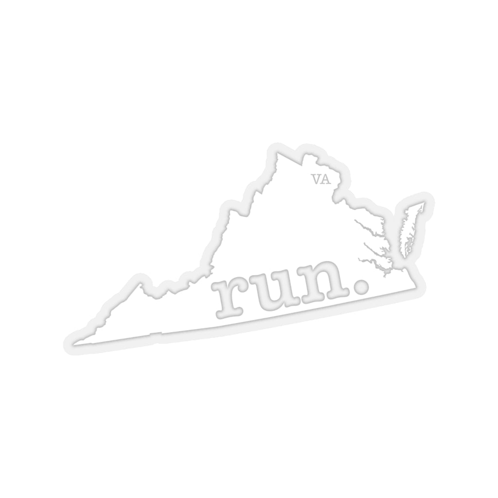 Run Virginia Stickers (Solid)