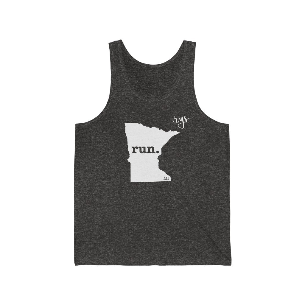 Run Minnesota Men's / Unisex Tank Top (Solid)
