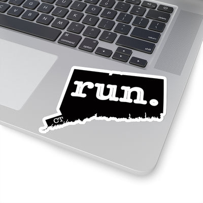 Run Connecticut Stickers (Solid)